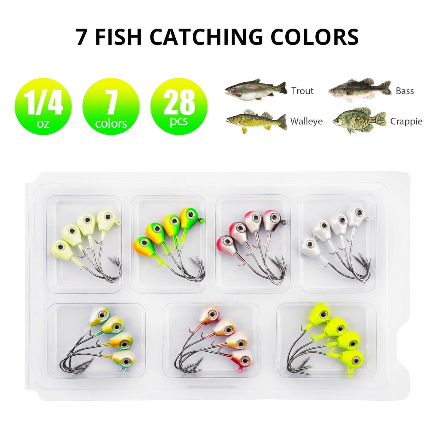 MadBite WideEye 15/28 Pack Jig Head Kits