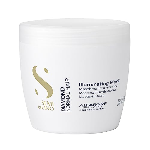 Alfaparf Milano Semi Di Lino Diamond Illuminating Hair Mask, Normal Hair, 17.4 oz
