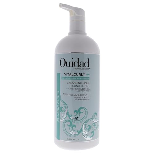 OUIDAD Vitalcurl+ Balancing Rinse Conditioner Liter Size, 33.8 Fl Oz