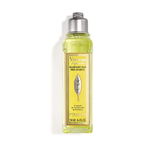 L’OCCITANE Citrus Verbena Shampoo 8.4 Fl.Oz: Sparkling Grapefruit and Lemon Scent, Enriched With Organic Verbena Extract, Gently Cleanse, Reveal Shine