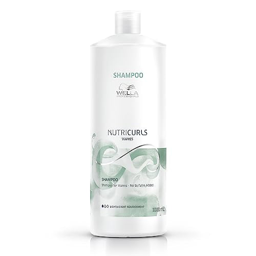 Wella Professionals Nutricurls Shampoo for Waves, Formulated with Nourish-In Complex, Nourish and Define Waves, Formulated Without Sulfates, 33.8oz