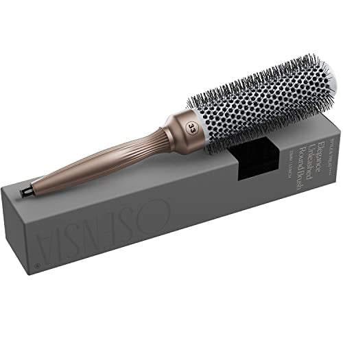 Round Brush for Blow Drying – Professional 1.3 Inch Brush for Styling & Salon Blowouts – Vented Hairbrush Speeds Up Blow Drying, Builds Hair Volume, & Curls All Hair Types