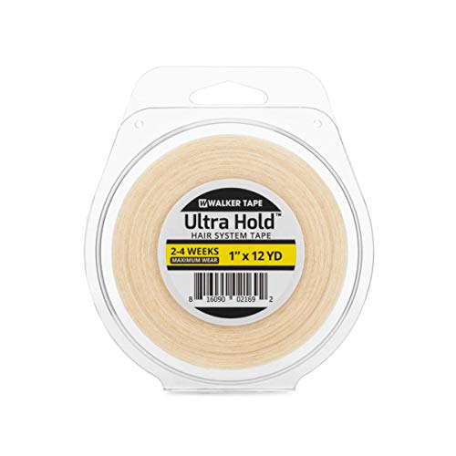 Walker Tape Hold Hair Extension Tape Roll (1" x 12 Yard) WKR-UHT-M3 Clear 36 Foot (Pack of 1)