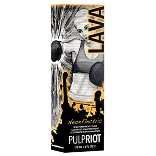 Pulp Riot Semi-Permanent Neon Hair Color 4oz- Lava
