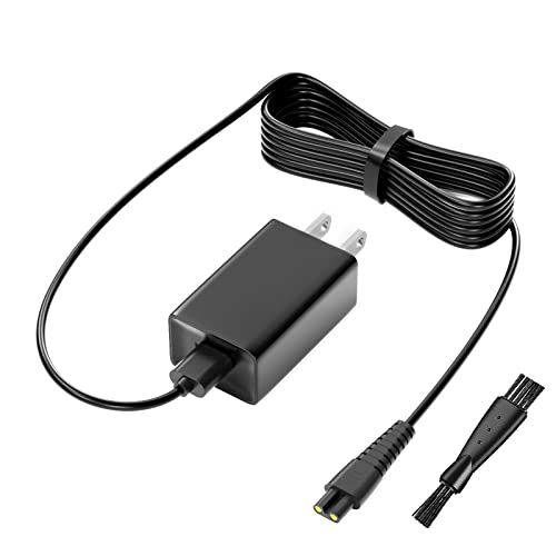 Power Cord for Skull Shaver Charger for Pitbull Gold Pro/Silver Pro/Platinum/Palm Beast Trimmer Replacement AC Power Adapter for Butterfly Kiss Electric Clipper Power Supply 5.9ft VHBW