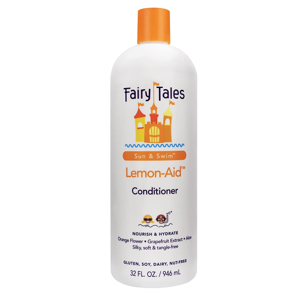 Fairy Tales Swimmer Conditioner for Kids - 32 oz | Made with Natural Ingredients in the USA | Replenish and Restore from Chlorine and Salt Damage | No Parabens, Sulfates, or Synthetic dyes