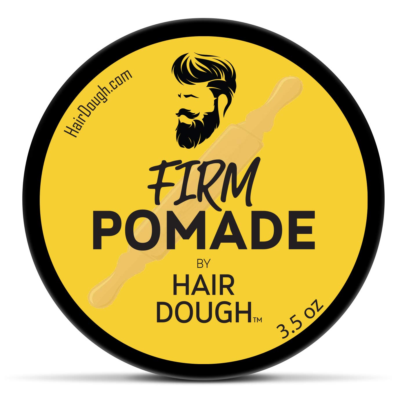 Hair Dough Mens Hair Pomade, Firm Hold and Moderate Shine Pomade for Men, Water Based and Lightly Scented for Straight, Thick and Curly Hair, 3.5oz