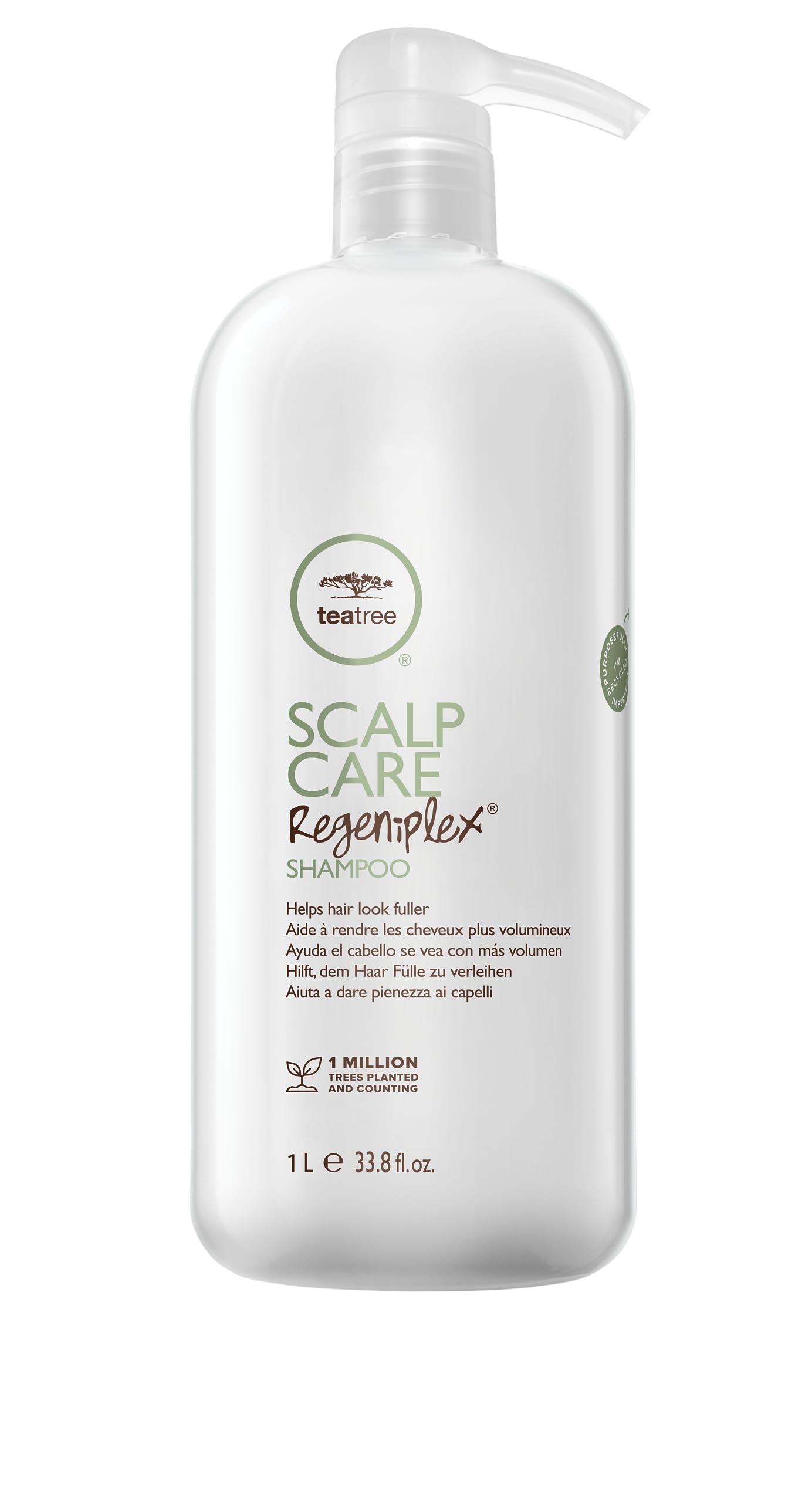 Tea Tree Scalp Care Regeniplex Shampoo, Thickens + Strengthens, For Thinning Hair, 33.8 fl. oz.