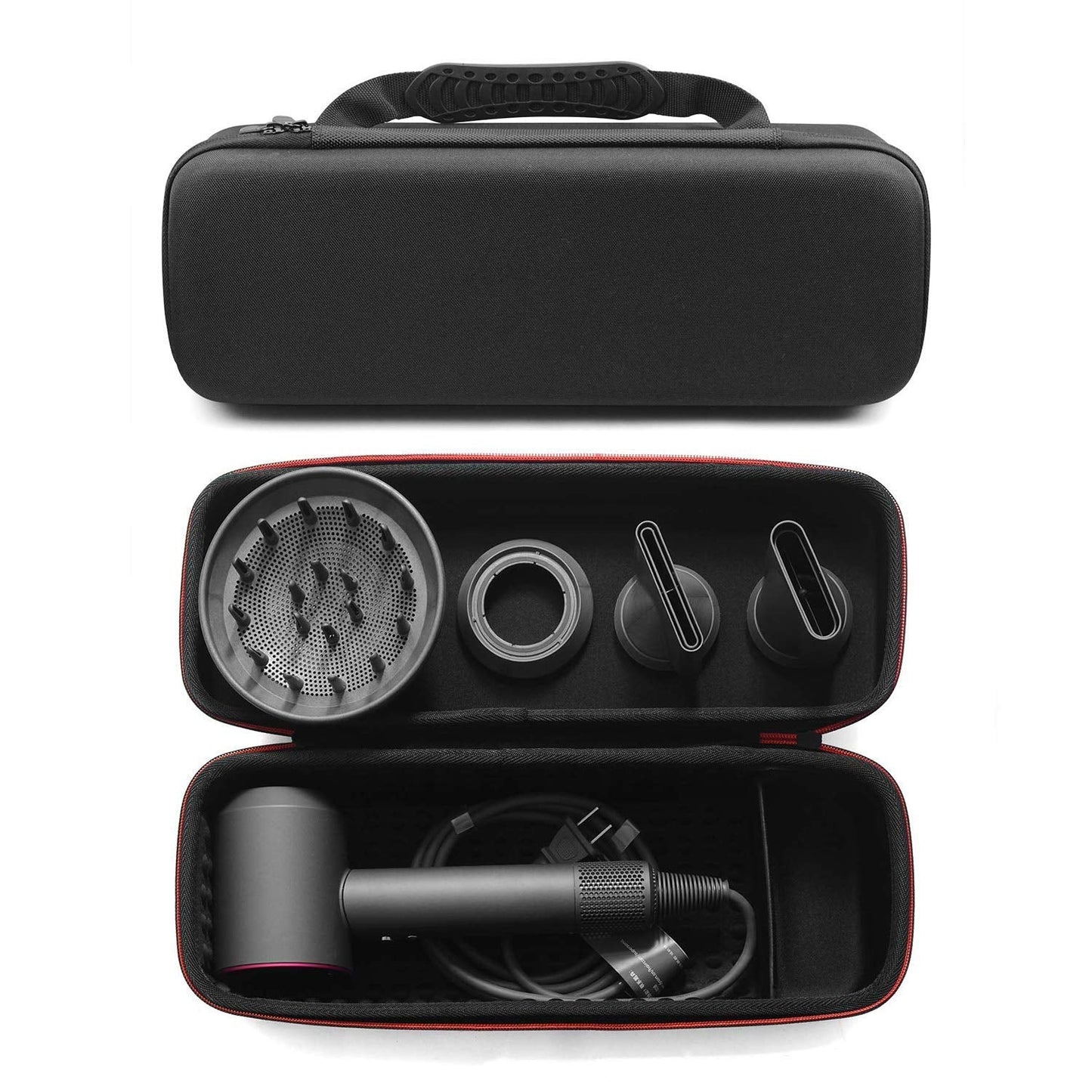 Hooshion Hard Case Travel Case for Dyson/Shark Airwrap, Waterproof Anti-Scratch Dustproof Travel Storage Case, Travel Case for Shark Flexstyle(Not Applicable to New Dyson)