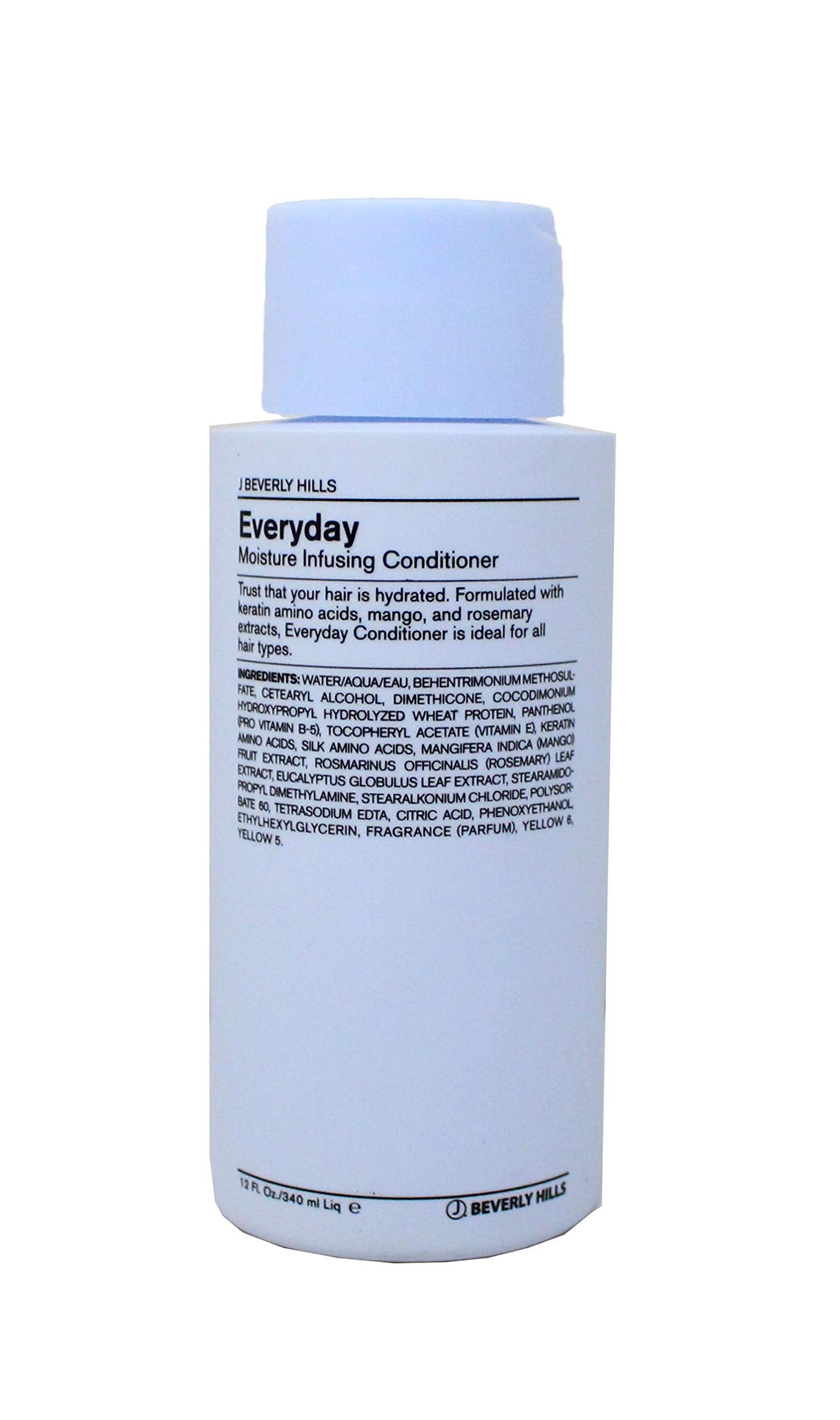 J Beverly Hills Blue Everyday Moisturizing Conditioner with Keratin for Hydration, 12 Oz