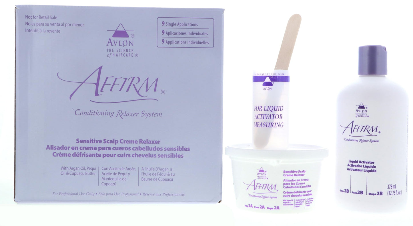 Avlon Affirm Sensitive Scalp Conditioning Relaxer (9 Single Applications)