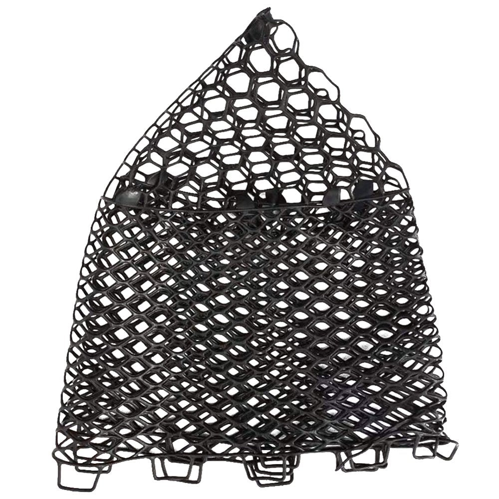 HI-US 55Cm Rubber Fishing Mesh Fish Catch Release Trap Landing Dip Net (Black)