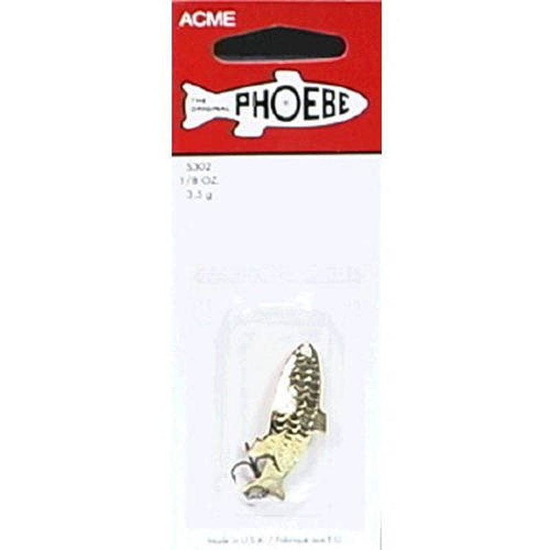 Acme Tackle Phoebe Fishing Lure Spoon 1/8 Oz. Assorted Colors