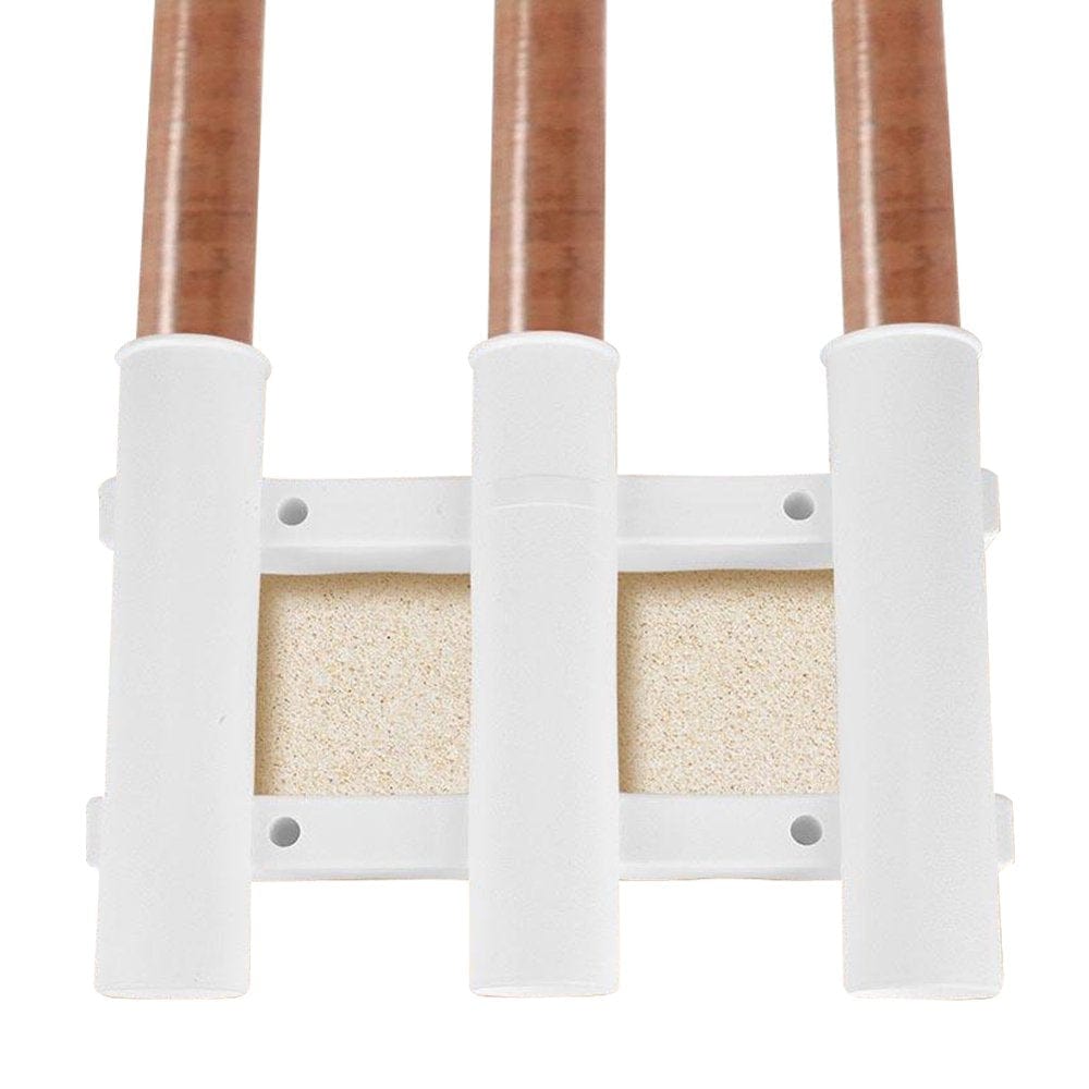 ANGGREK 3 Link Rod Holder,Zaqw Fishing Rod Holder Boat Fishing 3 Tube Rod Holder Bracket Rack Pole Tube Mount Tool Accessory Boat Fishing Rod Holder