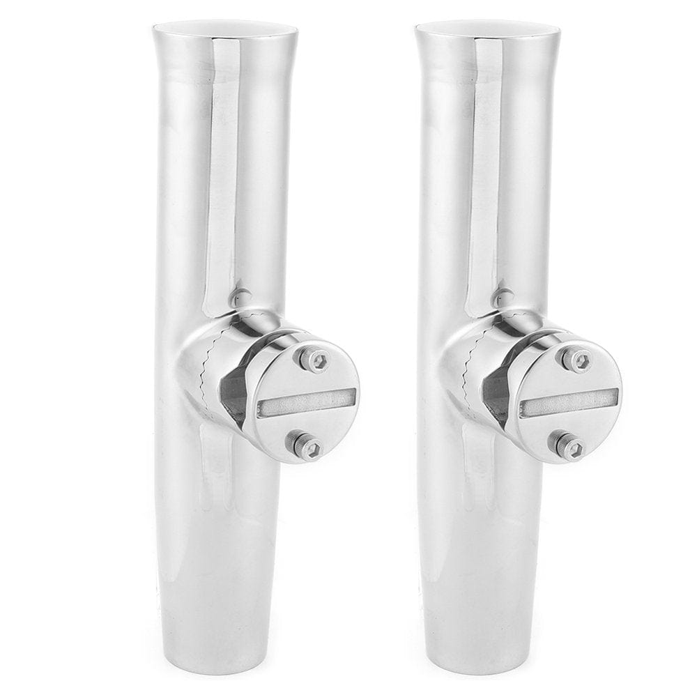 Fishing Rod Holder, Fishing Rod Support, Rustproof Stainless Steel 7/8-1In Rail Mount Fishing Pole Rail Mount Fishing Pole