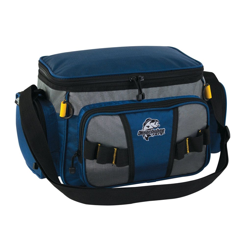Okeechobee Fats Small Soft-Sided Tackle Bag with 2 Medium Utility Lure Box Storage Containers