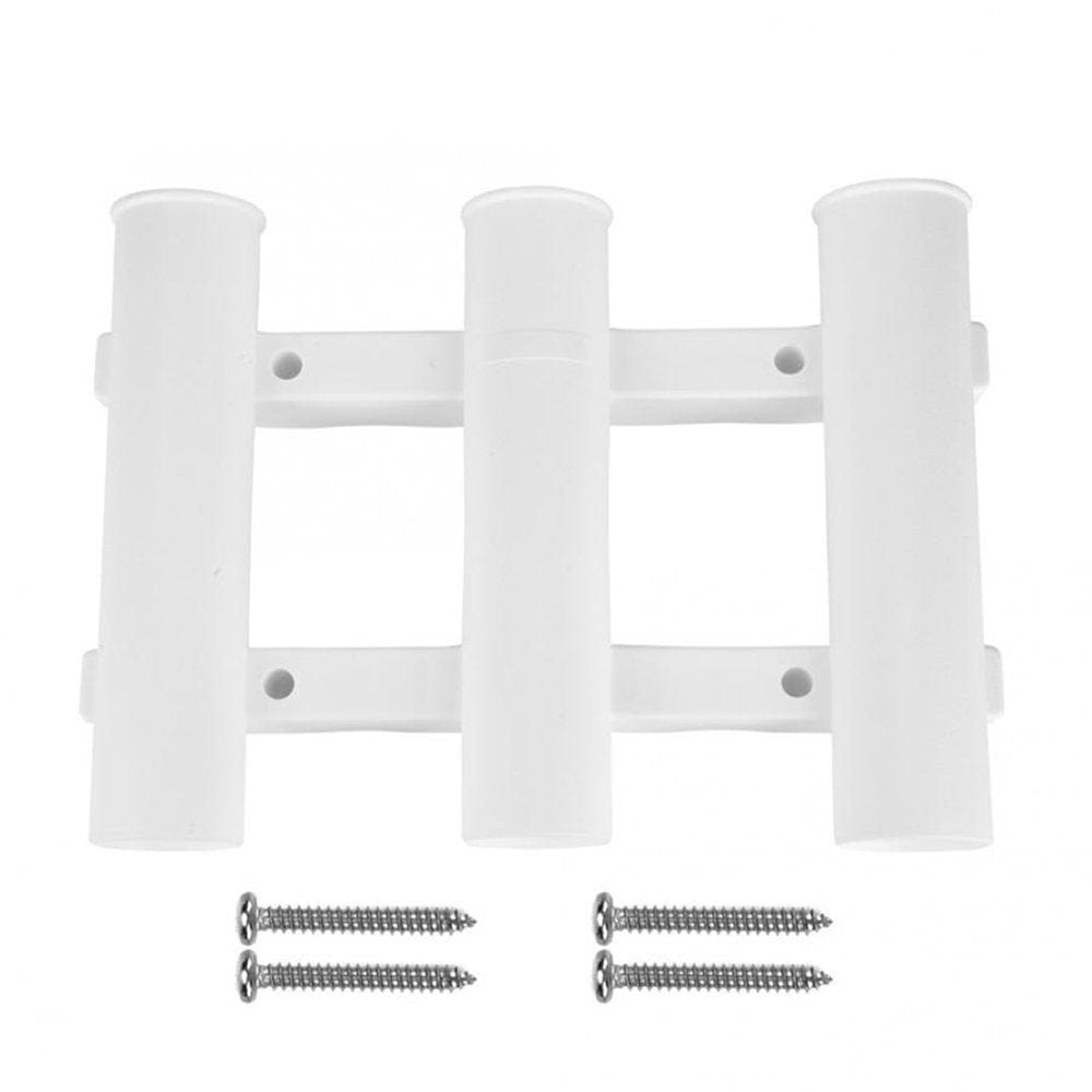 OTVIAP Fishing Rod Tube Mount,Boat Fishing 3 Tube Rod Holder Bracket Rack Pole Tube Mount Tool Accessory, Boat Fishing Rod Holder