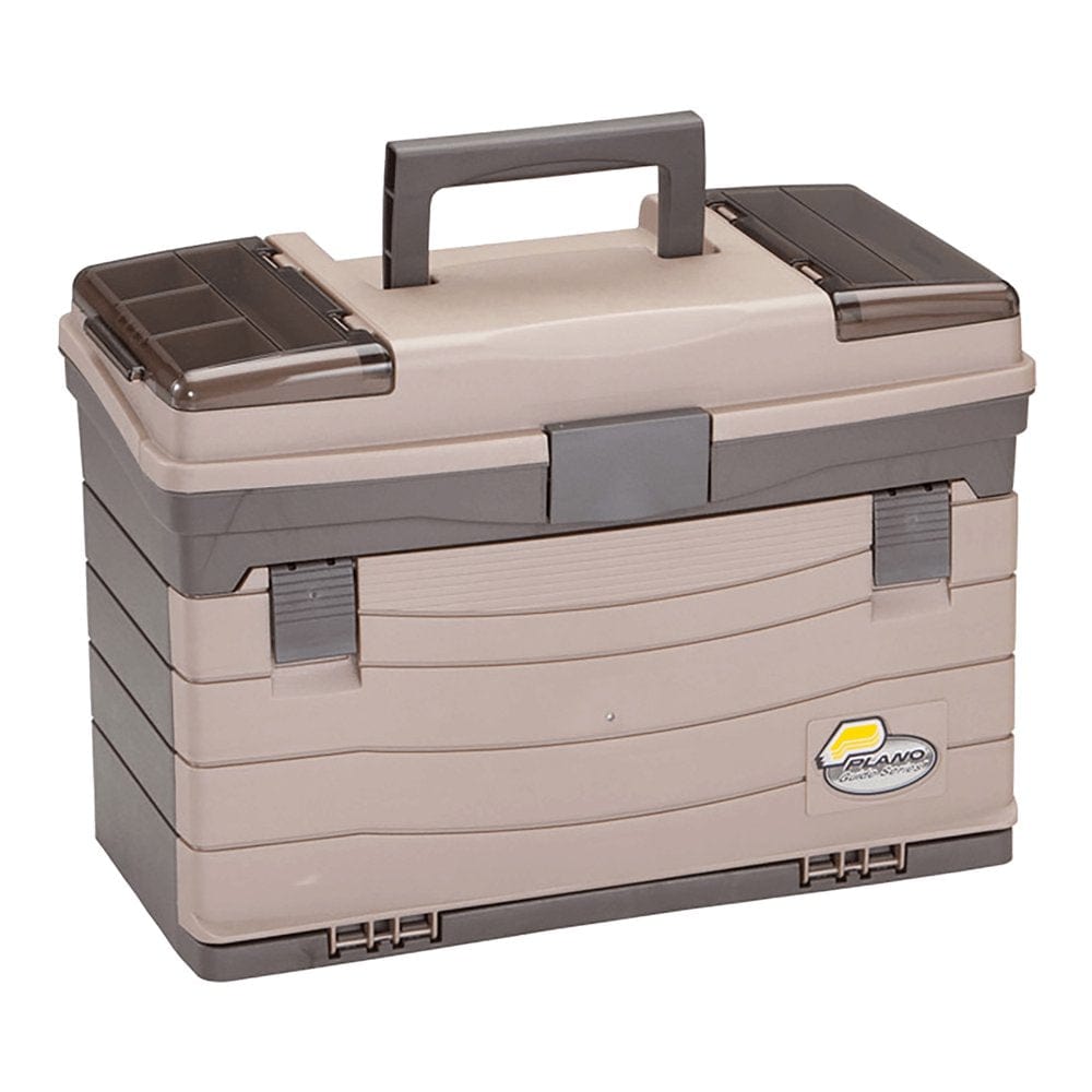 Plano Fishing, Guide Series Four Drawer Tackle Box, Graphite/ Sandstone