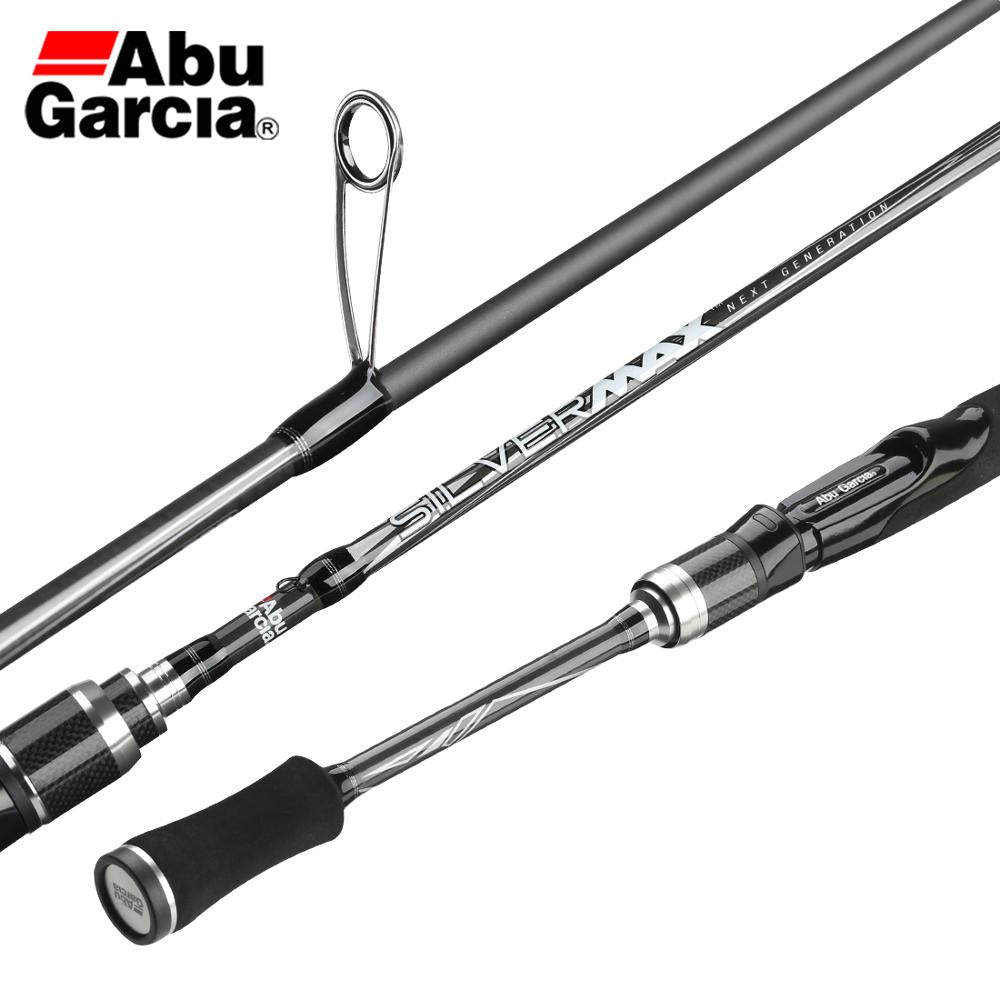 Silver Abu Garcia Mas Smax Carbon Spinning Fishing Rod