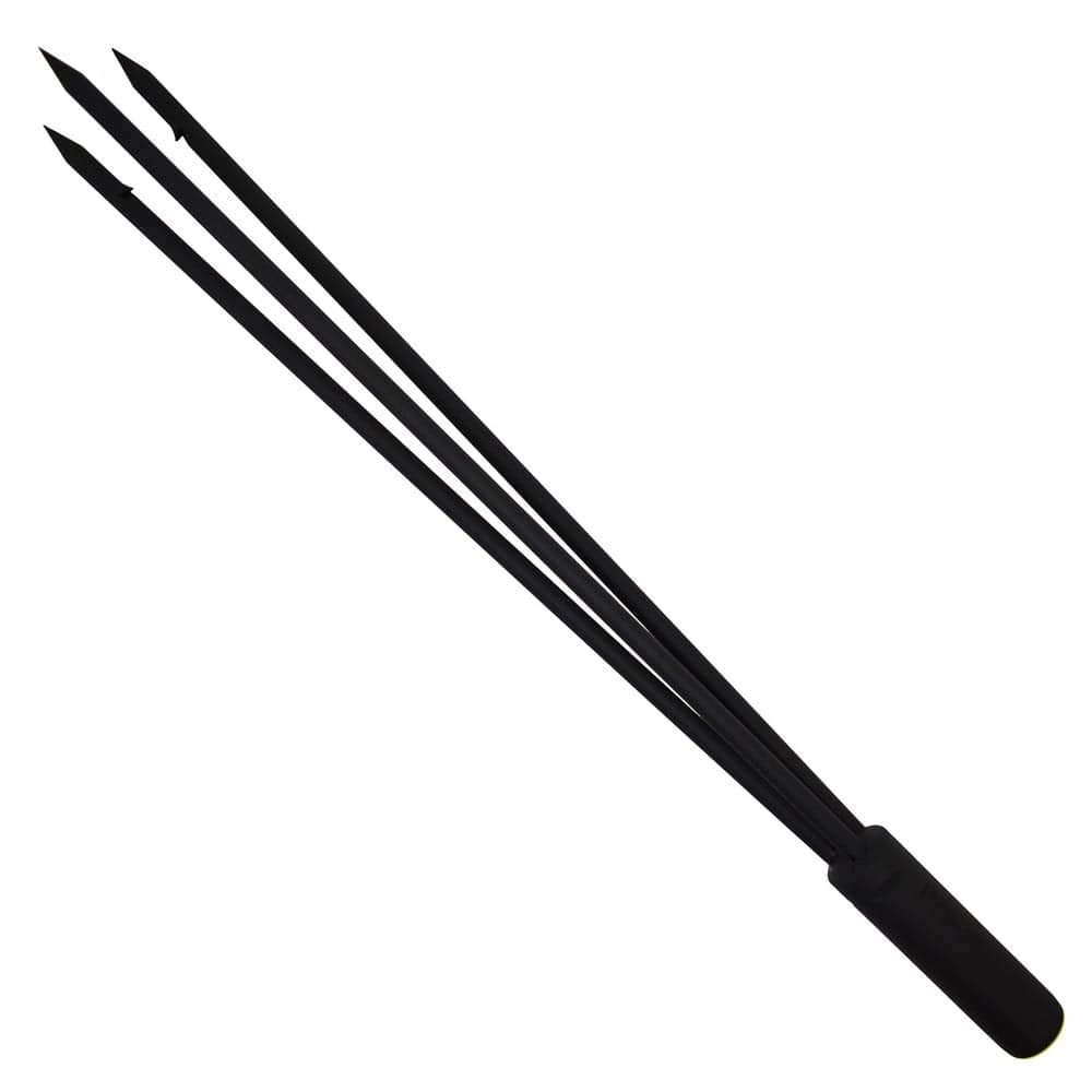 Scuba Choice Spearfishing 12"" Stainless Steel Pole Spear Tip 3 Prong Head Paralyzer (Black), One Size