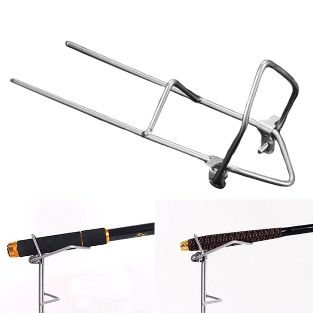 SPRING PARK Fishing Rod Holder Stainless Steel Ground Support Stand Fish Pole Folding Holder