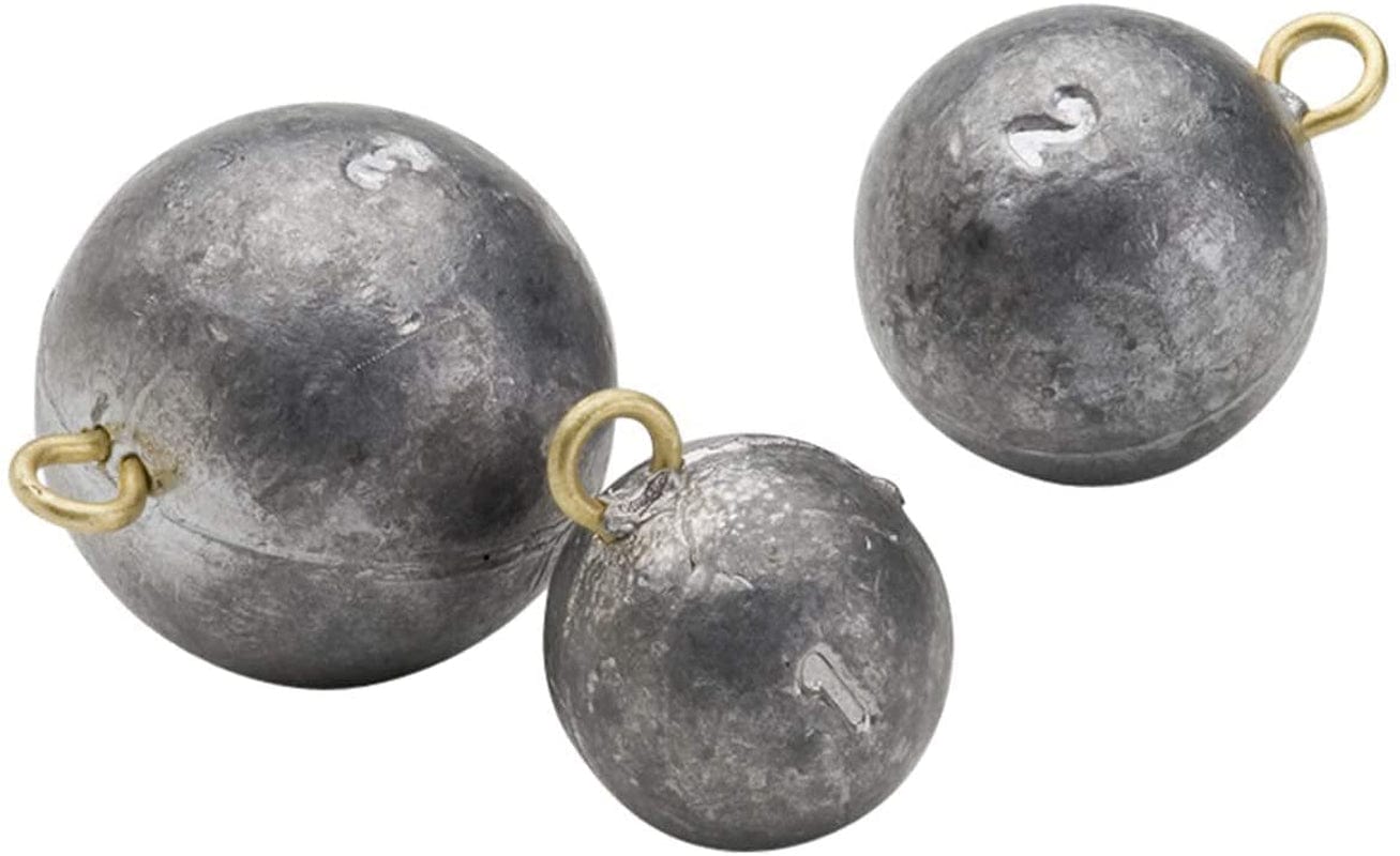 Stellar Cannonball (2 Ounce, 5 Pack) Sinker Fishing Weights, Fishing Sinkers for Saltwater Freshwater Fishing Gear Tackle