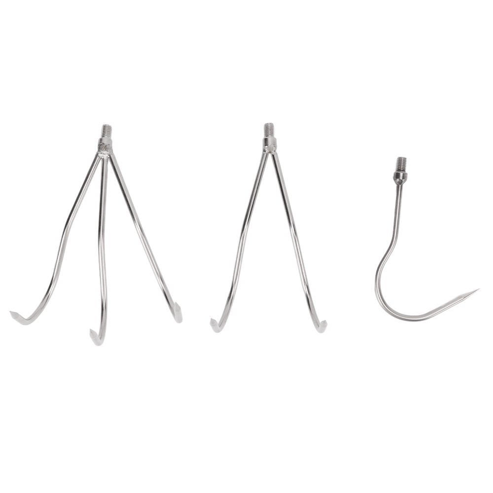 Spptty Fish Spear,Fishing Harpoon Convenient Stainless Steel 8Mm Thread Interface Fish Catching Tool,Stainless Steel Fishing Harpoon
