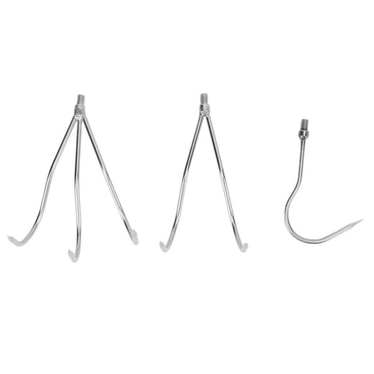 Spptty Fish Spear,Fishing Harpoon Convenient Stainless Steel 8Mm Thread Interface Fish Catching Tool,Stainless Steel Fishing Harpoon