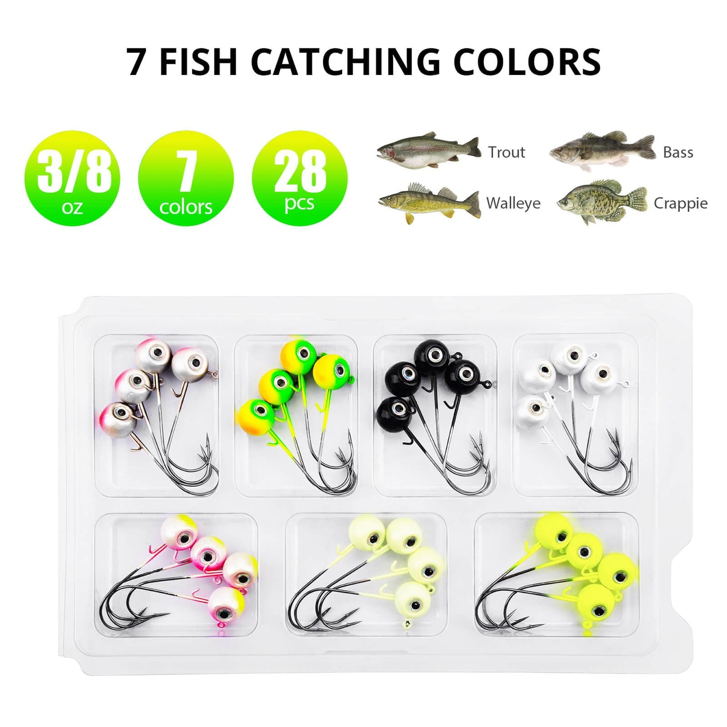 MadBite WideEye 15/28 Pack Jig Head Kits