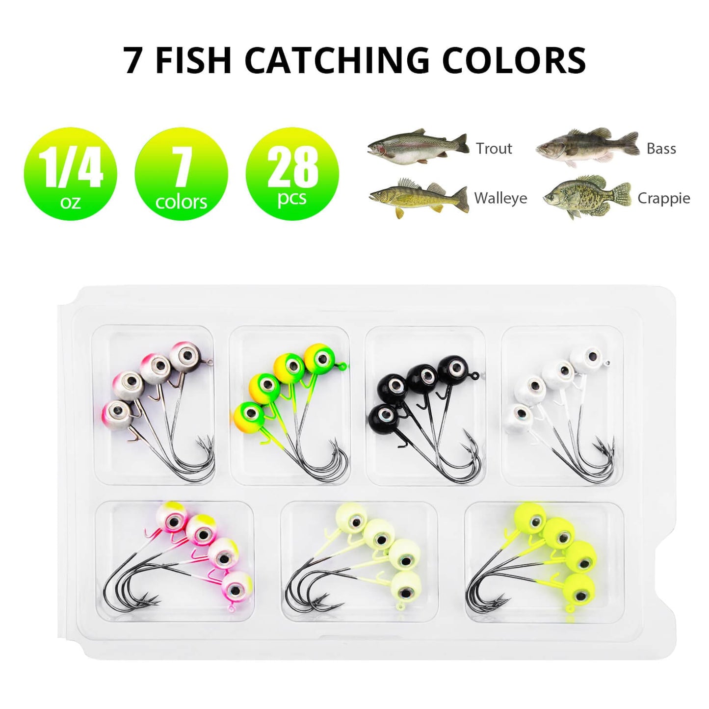 MadBite WideEye 15/28 Pack Jig Head Kits