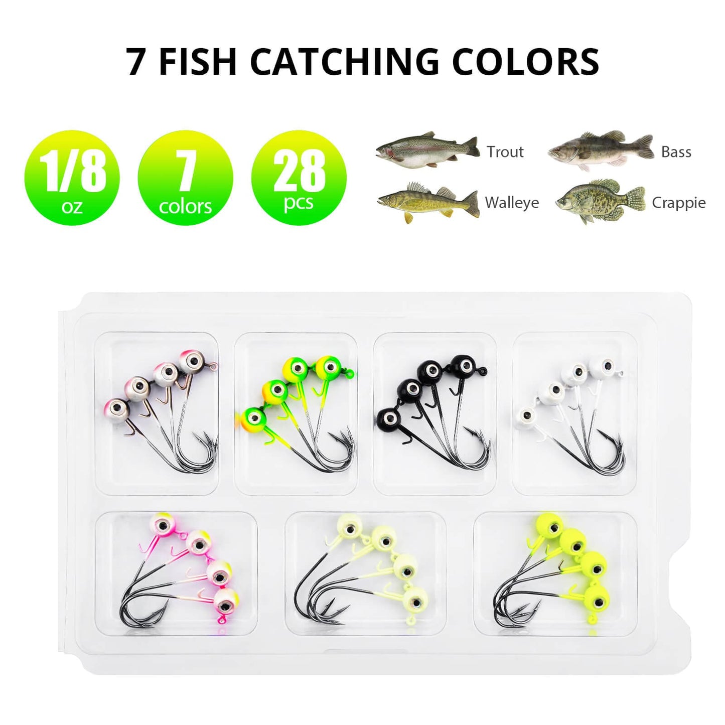 MadBite WideEye 15/28 Pack Jig Head Kits