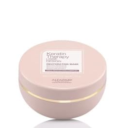 Alfaparf Milano Keratin Therapy Lisse Design Rehydrating Keratin Hair Mask - Maintains and Enhances Keratin Smoothing Treatment - Anti-Frizz Hair Care Product for Dry and Damaged Hair - 6.7 Oz.
