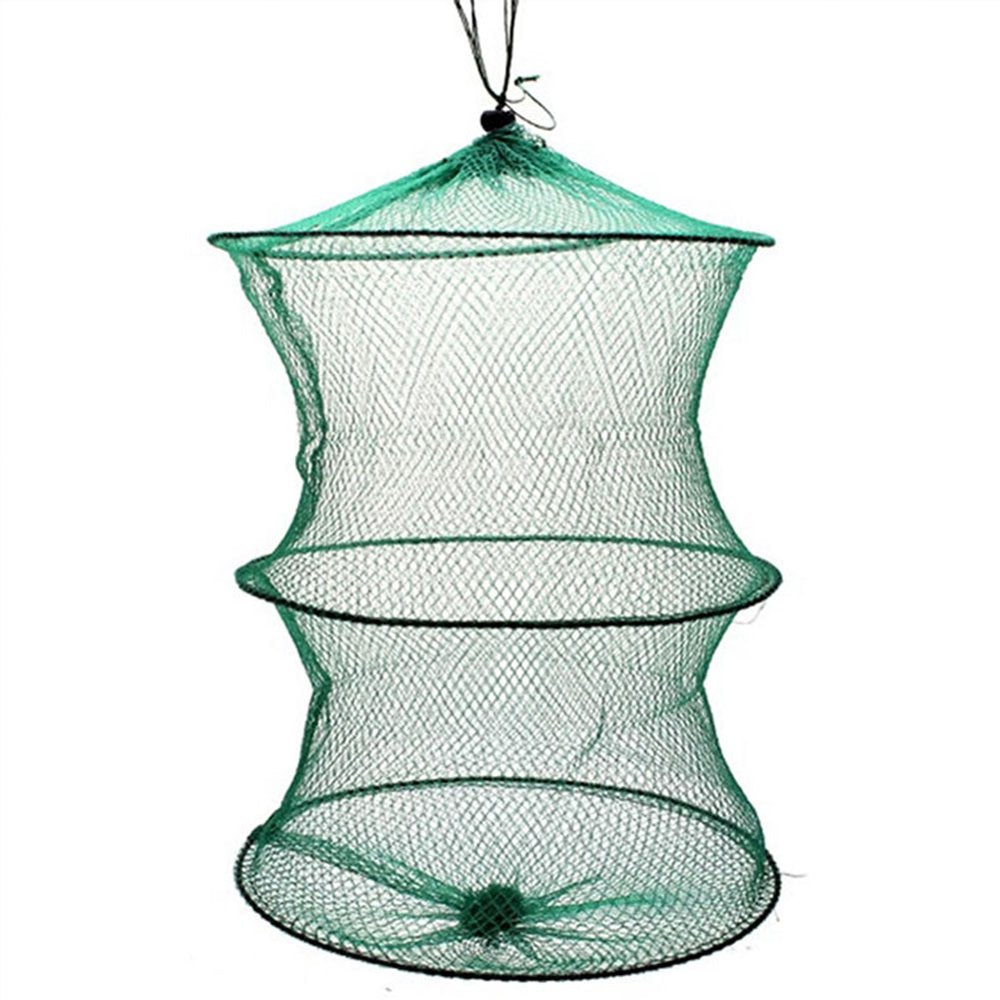 SKQOUI Clearance Sale - 2 Layer Crab Fish Shrimp Minnow Fishing Bait Trap Cast Dip Net Cage