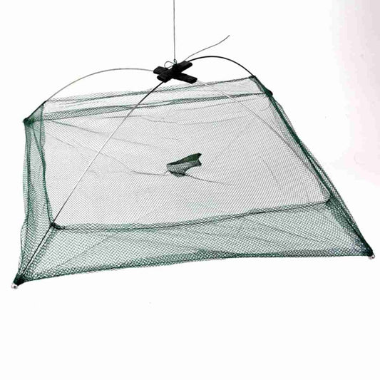 23.6''X23.6'' Umbrella Fishing Dip Net Crab Shrimp Trap Cast Mesh Net Cage Bait Lures Fishing Net for Fish Minnows
