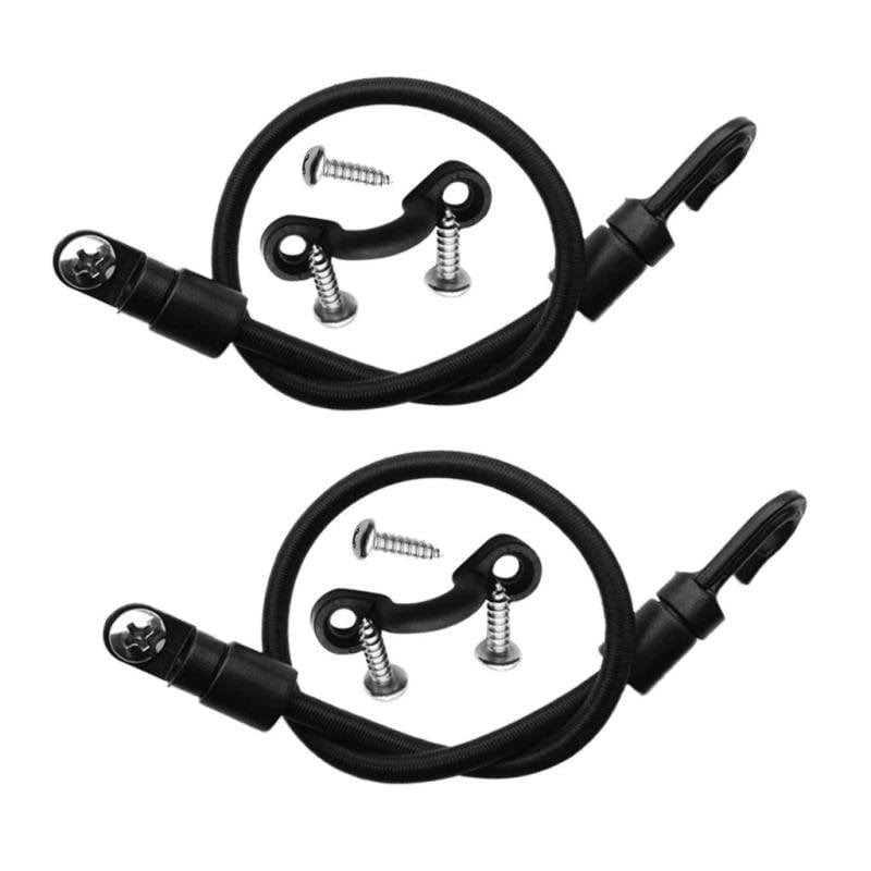 2 Pieces 12" Boat Fishing Rod Tamer Strap Holder Saver Deck Mount Connector Marine Poly Rod