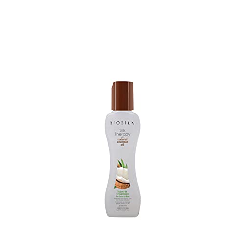 Farouk Biosilk Silk Therapy Organic Coconut Oil Leave-in Treatment For Hair & Skin, 0.14 Ounce