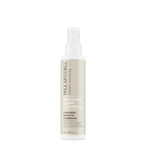 Paul Mitchell Clean Beauty Everyday Leave-In Treatment, Leave-In Conditioner, Delivers Hydration, For All Hair Types, 5.1 fl. oz.