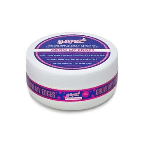 Hollywood Hair Bar Growth Edge Control - Smooths and Grows Edges, Vegan and Cruelty Free, 4 oz