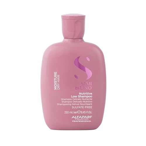 Alfaparf Milano Semi Di Lino Moisture Nutritive Sulfate Free Shampoo for Dry Hair - Paraben and Paraffin Free - Safe on Color Treated Hair - Professional Salon Quality, 8.45 Fl Oz