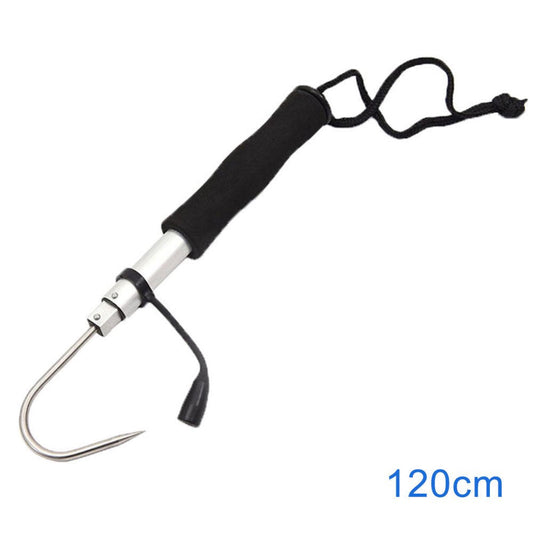 Ice Fishing Gaff Hook Telescopic Fish Gaff Stainless Fishing Spear Hook Hand Gaffs New