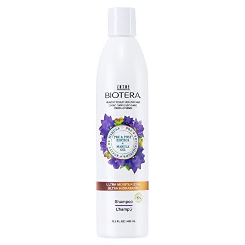 Biotera Ultra Moisturizing Shampoo | Hydrates Dry, Damaged, Coarse Hair | Microbiome Friendly | Vegan & Cruelty Free | Paraben & Sulfate Free | Color-Safe | 15.2 Fl Oz