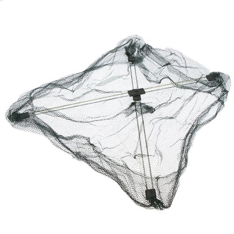 Lomubue Practical Fish Net Foldable Mesh Baits Trap Cast Crab Shrimp Cage Fishing Gadgets