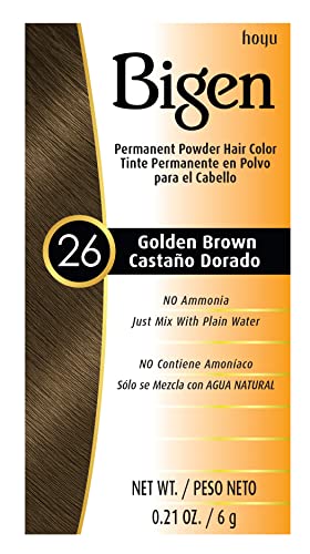 #26 Golden Brown Bigen Permanent Powder - 3 Pack