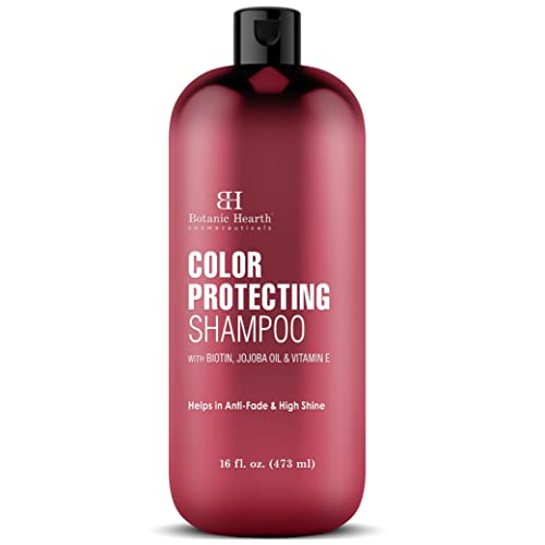 Botanic Hearth Color Protect Shampoo | For Color Treated Hair | Helps enhance color | With Biotin, Jojoba Oil & Vitamin E | Sulphate Free | For Men & Women | 16 fl oz