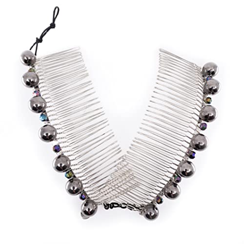 HairZing Stretchy Banana Hair Clip - Sturdy Hold, No Damage, Creases or Pain (Large, Hematite)