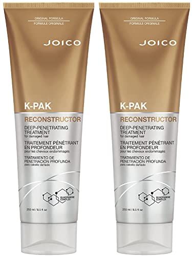 K-PAK Reconstructor Deep-Penetrating Treatment | For Damaged Hair | Repair & Strengthen Strands | Rebuild & Fortify Damaged Hair | Improve Elasticity | With Keratin & Arginine | 8.5 Fl Oz (Pack of 2)