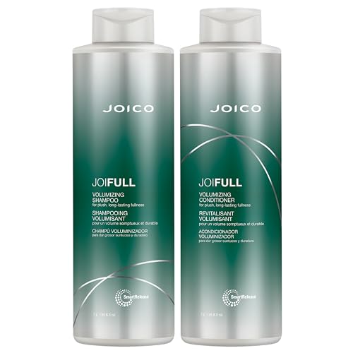Joico JoiFULL Volumizing Shampoo & Conditioner Set | Plush & Long-Lasting Fullness | Boost Shine | For Fine / Thin Hair