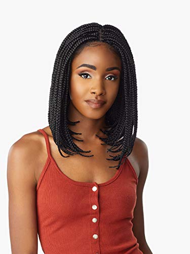 Sensationnel Cloud 9 4x4 Hand Braided Swiss Lace Front Wig - BOX BRAID BOB (SM1B/30)