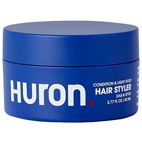 Huron - Men's Condition & Light Hold Hair Styler. Versatile grooming cream smooths & conditions while providing a light, flexible hold and matte finish. Fresh, clean scent. 100% vegan. 2.7 oz.