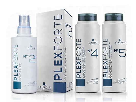 Lendan Plex Forte Start Kit - No. 2 + No. 4 300ml + No. 5 300ml / 10.8 Fl Oz., 3 Items